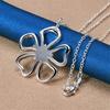 925 Sterling Silver 16-30 Inch Women's Exquisite Flower Pendant Necklace, Fashionable Jewelry Accessories, Wedding Gifts