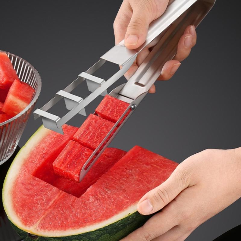 Professioneller Pressen-Wassermelonenschneider Langlebige Rostfreie Stahldesigns Ideal für Sommerpartys Outdoor-Picknicks