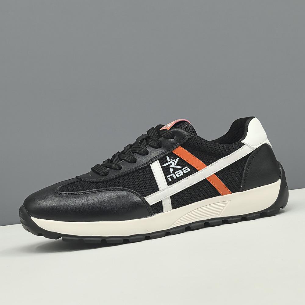 

Fresh summer breathable board shoes trendy shoes leather sports and leisure shoes 43 чорний