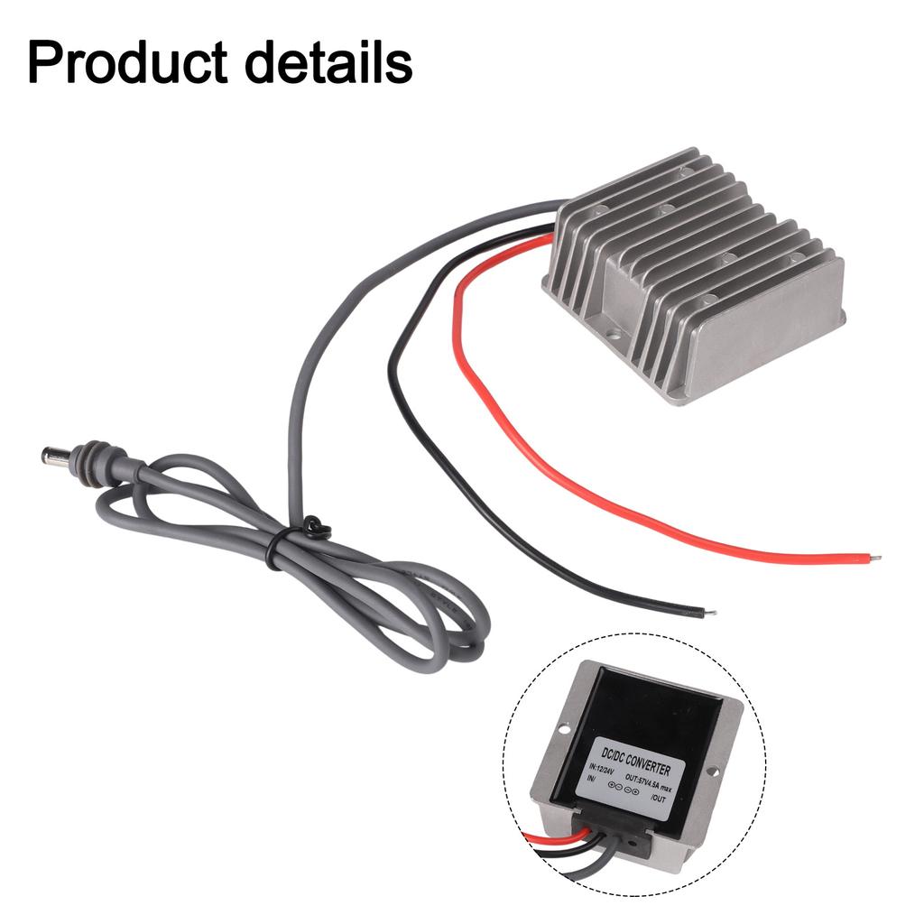 Efficient 12V24V to 57V DC Step Up Converter for Starlink Mini Safety Features Including Short Circuit Protection