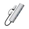 Type-C 5-in-1 Docking Station with Gigabit Ethernet and Multi-Port Expansion for Laptops