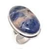 Sodalite Gemstone Handmade 925 Sterling Silver Jewelry Ring Size 7 T1w51