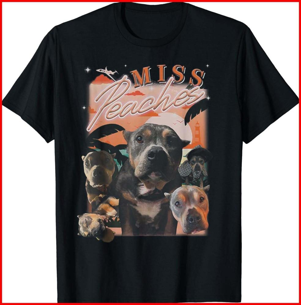 Miss Peaches Adopt Don’t Shop Black Cotton T-Shirt Unisex T-Shirt XL