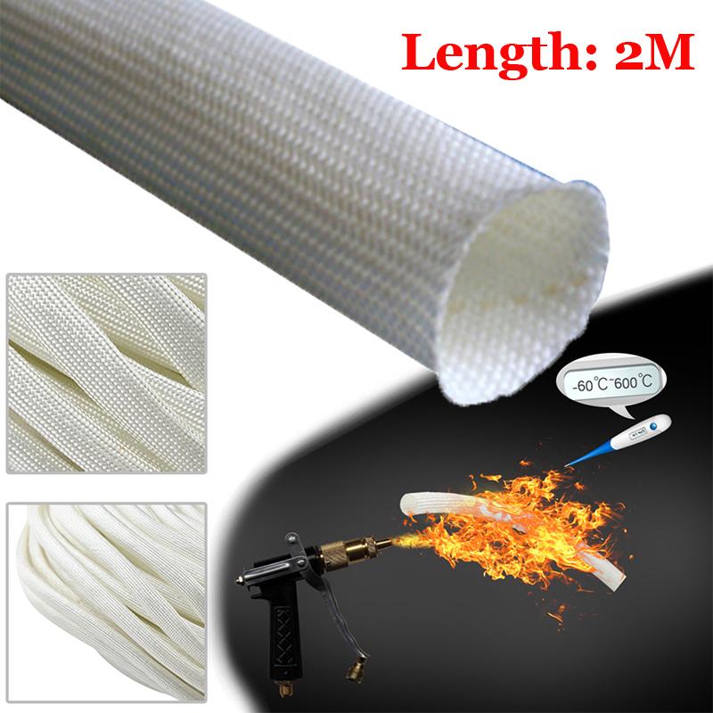 1pc Car 2M Exhaust Glass Fibre Hose Lagging Insulation For Webasto For Eberspacher Heater 22mm 24mm Exhaust Pipe Auto Heater Par