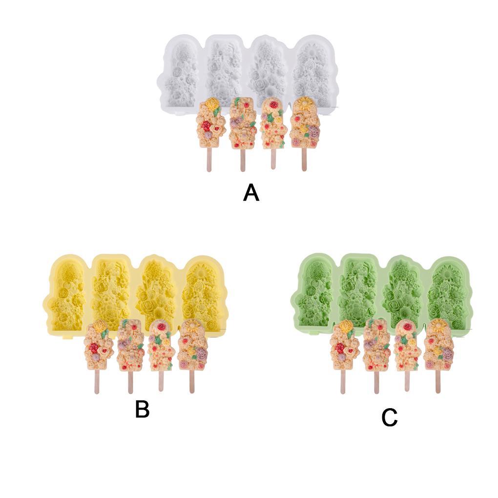 Flower Ice Cream Mold For Homemade Treats Ice Cream Popsicles Molds Ice Cream Molds