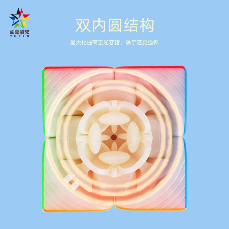 Yu xin Magic Cube 2x2 Stickerless Magnetic Smooth Speed Cube Educational Toy