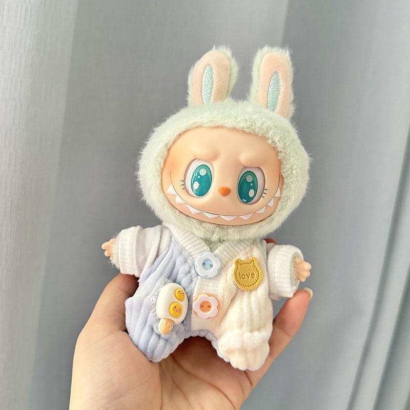 Labubu First & Second Gen Clothes Pendant: Sit Party, Climbing, and Cute Baby Outfits