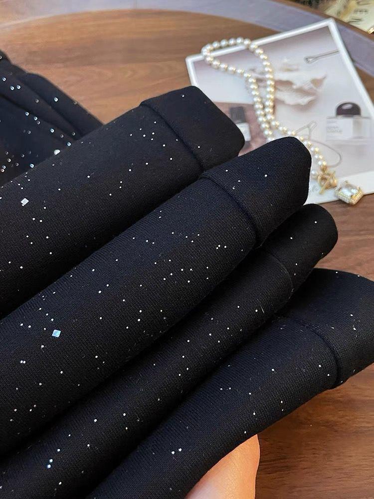 Pantaloni dritti estivi 2026 da donna a vita alta con scintillio di stelle - Nuovo arrivo