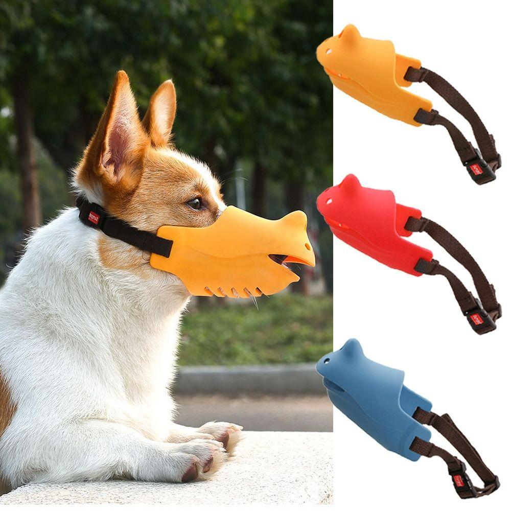 

Rhino-shaped Dog Mouth Mask Anti-barking Dogs Mouth Blocking Tool Comfortable Dog Muzzle Teddy Blue-S