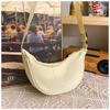 Small fresh macaron simple bag female dopamine small satchel niche design large capacity dumpling bag new