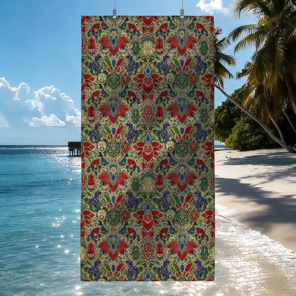 

Bohemian Towel Quick Drying Beach Towels Are Suitable For Swimming Pools Camping Yoga And The Gym W30*H60(CM)