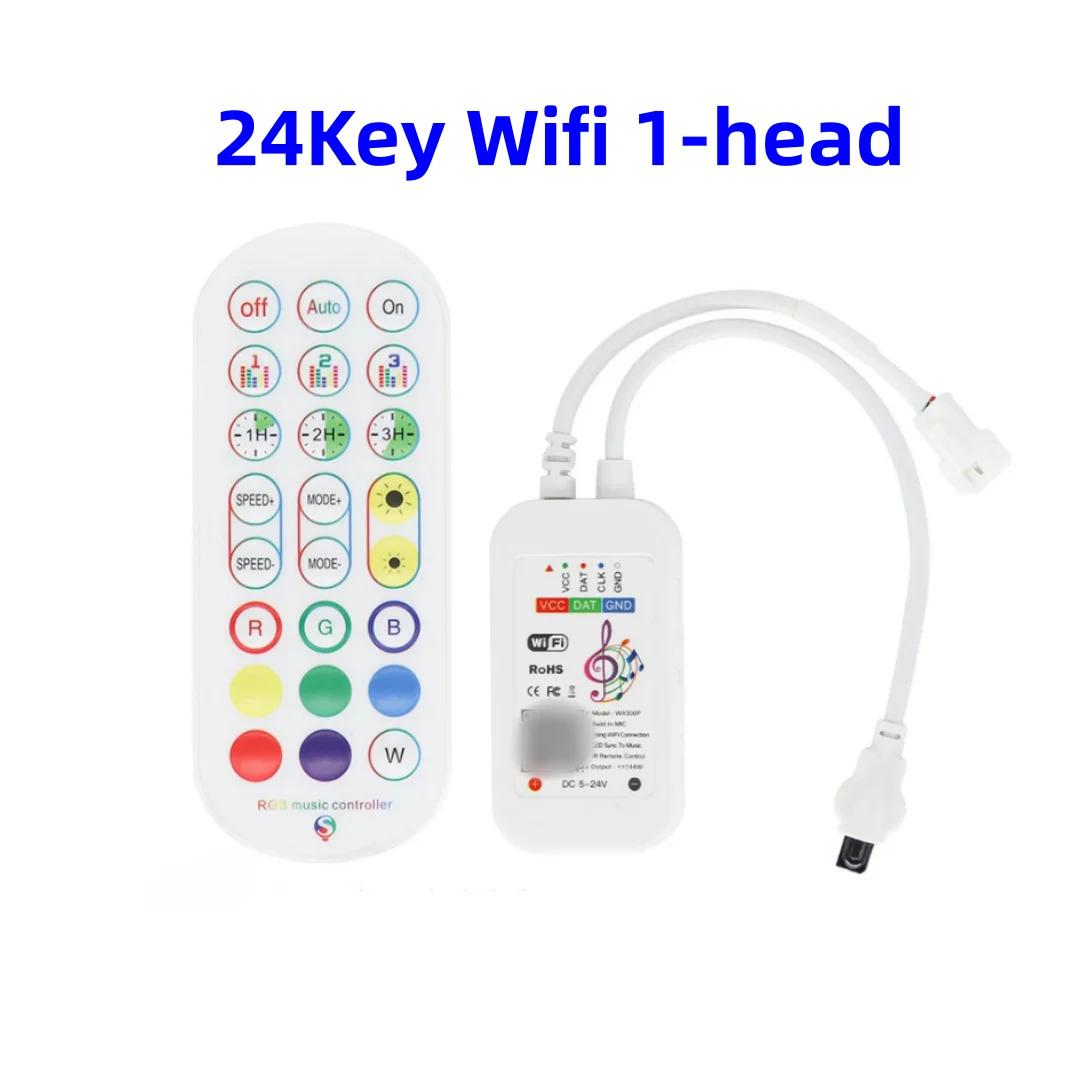 

5-24V Tuya Wifi Пиксельный контроллер для WS2811 WS2812B Адресная светодиодная лента Пиксельный модуль Свет Умный Контроллер Alexa Google Music