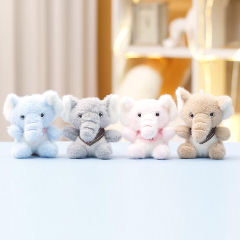 Cute Elephant Plush Doll With Pp Cotton Filling For Children Baby Gift Accessories