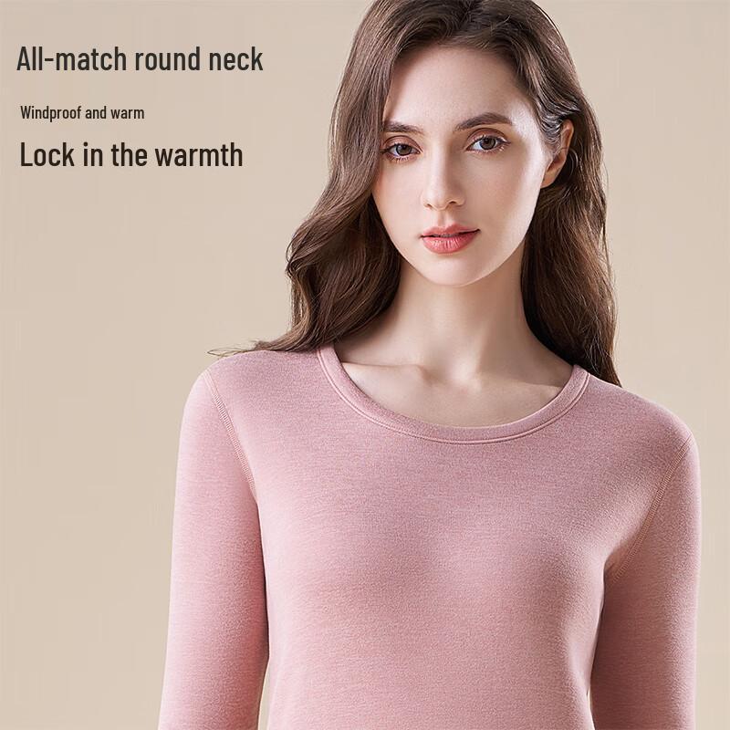 Yiershuang Warm Velvet Women's Thermal Underwear Set
