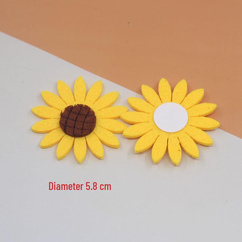 Sunflower Felt Self-Adhesive Non-Woven Fabric for DIY Jewelry Making