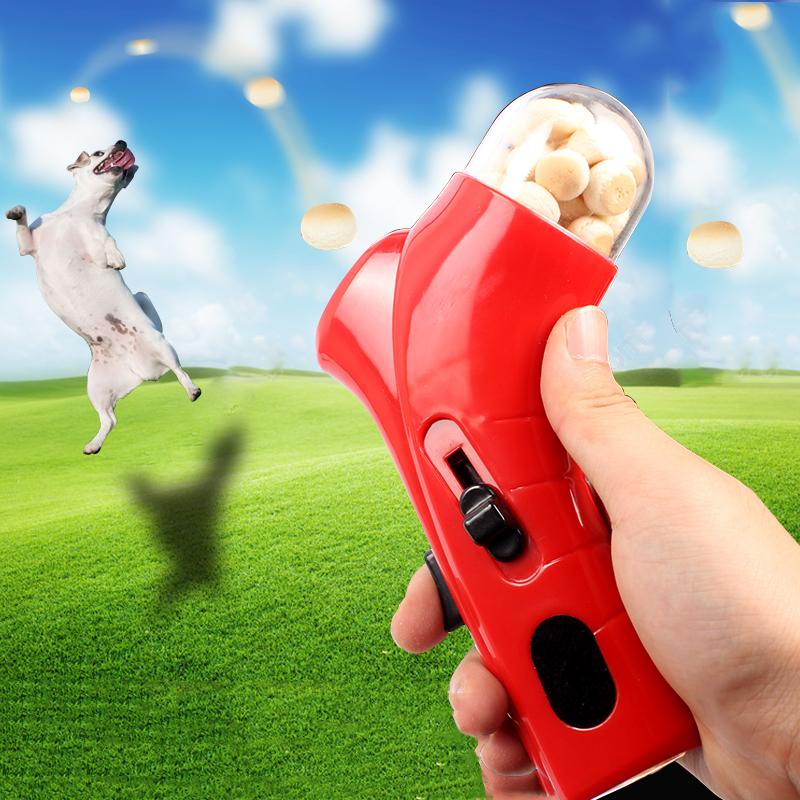 Snack Catapult Automatic Plastic Training Thrower Treat Launcher Dog Pet Food Dispenser Outdoor Puzzle Interactive Toy