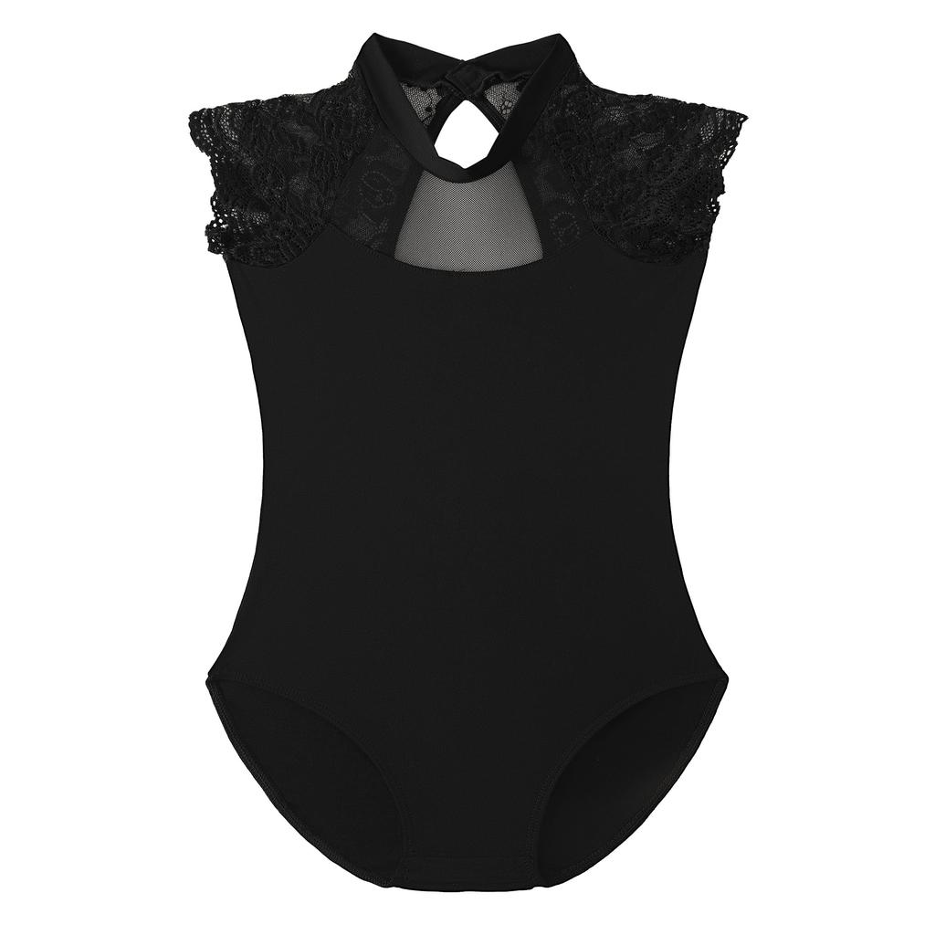 Child Girls Ballet Dress for Kids Girls Summer Mesh Splice Short Sleeve Dance Leotard