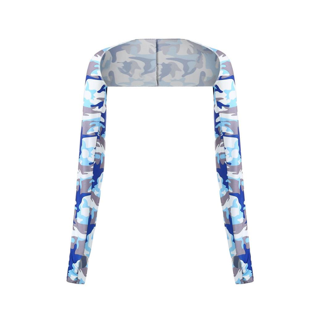 Women's Multifunctional Summer Sun Protection Shawl and Ice Arm Sleeves for Golf, Cycling, and Driving
