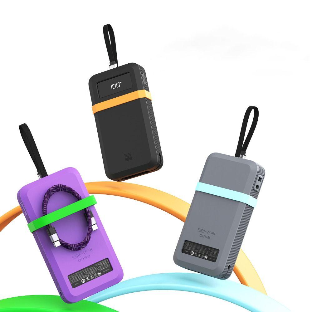 Solid Color Protective Case Protective Cover for Cuktech 25 SE Power Bank 25000mAh Travel