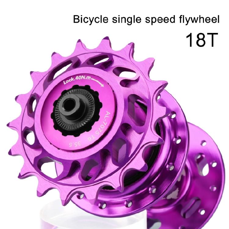 18T Single Speed Aluminum Alloy Cog Bike Freewheels High Strength 18T Single Speed Cog Bicycles Sprocket  Freewheels