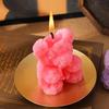 Handmade Rose Bear Scented Candle: Creative Valentine's Day or Girl's Birthday Gift, Perfect for Bedroom Decoration.