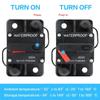Wide Range 30A-300A AMP Circuit Breaker Fuse 12-48V DC Reset Waterproof For Car Boat Auto Circuit Breaker 6
