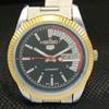 Repasované vintage pánské hodinky Seiko s průhledným zadním krytem, ​​japonské a305118-9