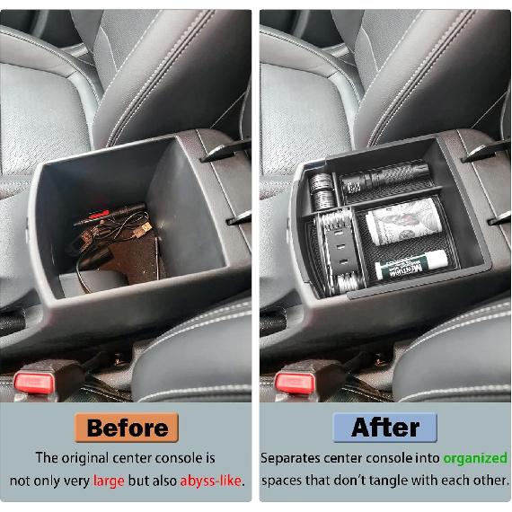 Center Console Organizer Tray Compatible with 2018- Accessories, Ert Armr