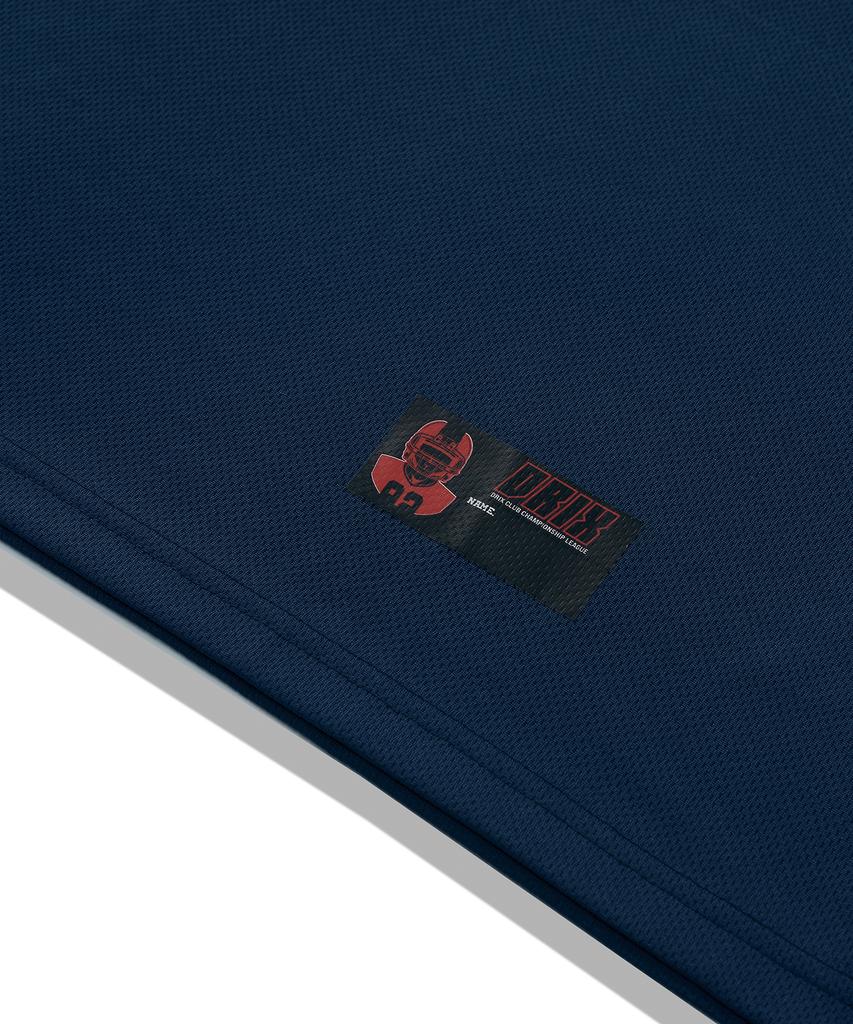 DRIX Rugby Oversized Mesh Jersey Half Sleeve_Navy