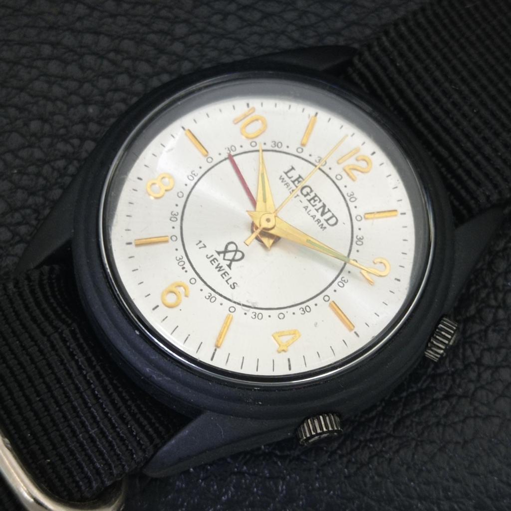 REFURBISHED VINTAGE LEGEND HAND-WINDING SWISS MENS ALARM WATCH A707527-1