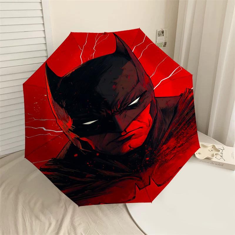 

1PC Warner Batman superhero Automatic Open/Close Umbrella with Windproof, 87-Rib Sturdy Canopy, Durable Ribs1304A