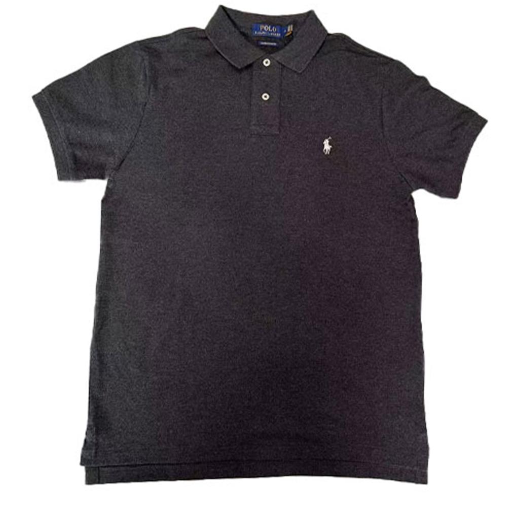 

Polo Ralph Lauren SS23 однотонная повседневная рубашка поло с коротким рукавом и вышитым логотипом, мужские топы, серые 710675974-048 S