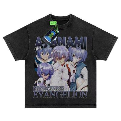 EVA New Century Evangelion Animerelated Tshirt American Retro Heavyweight Pure Cotton for Both Unisex and Women