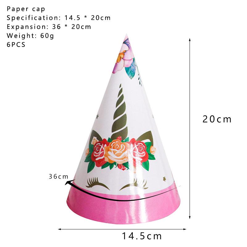 Unicorn Kids Wreath Birthday Party Supplies Tableware Plates Cup Fork Tablecloth