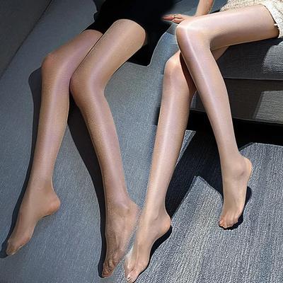 New Sexy Shinny Tights Stocking Women Transparent Tights Underwear Glitter Bright Hosiery Ladies Slim Thigh High Panty Stockings