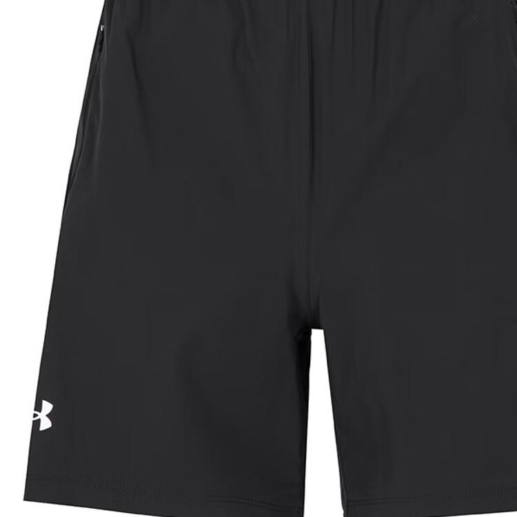 Under Armour Solid Color Breathable Short Sleeve T-Shirt And Stretch Shorts Casual Sports Set Men sets Black 23500506-001+22500214-001