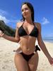 Women's European & American Sexy Solid Color Bikini Swimsuit