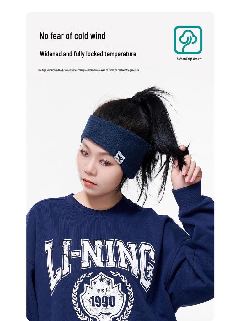 Sunmoss Women's Double-Layer Windproof Sports Headband - Warm Ear Protection for Autumn and Winter Running