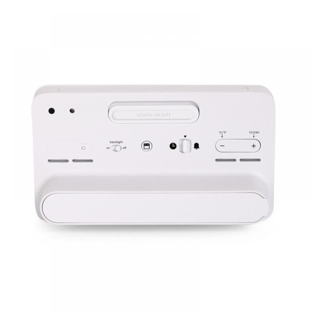 Ψηφιακό ρολόι γραφείου Braun Bc10w με ξυπνητήρι Crescendo καιρού