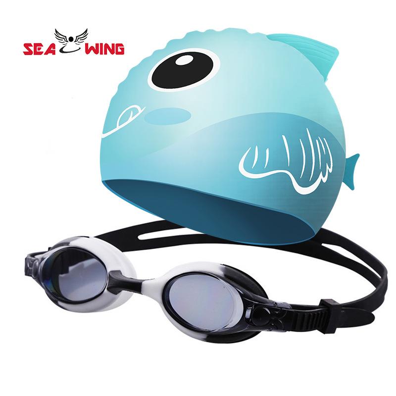 Children's swimming goggles for girls and boys, waterproof, anti-fog, high-definition swimming goggles for teenagers, racing training, myopia