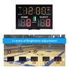 Tragbarer elektronischer Anzeigebildschirm für Punktzahlen, Indoor, Digital, LED-Anzeigetafel, Basketball, Volleyball, Tennis, Spiel, Tisch-Anzeigetafel