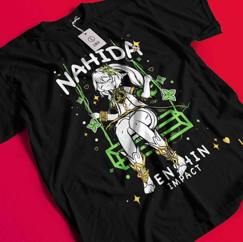 

Genshin Impact T-Shirt Xiao Tshirt Gorou Shirt Raiden Shogun Tee Klee Tao Ganyu BB1014 XL