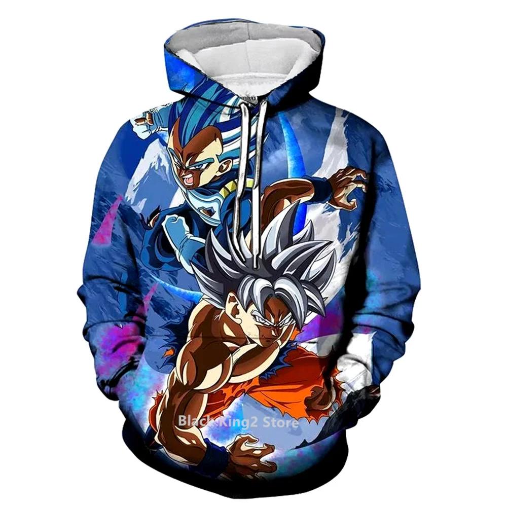 Anime Hoodie Dragon Ball Z Son Goku Printed Autumn Casual Sweatshirts Fashion Pullover Hooded Unisex Tops HIP HOP Streetwear