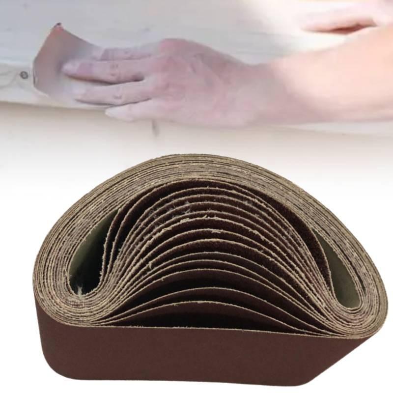 Belt Abrasive 40 To 120 Granularity Metal Wood Grinding Polish Tools Industrial