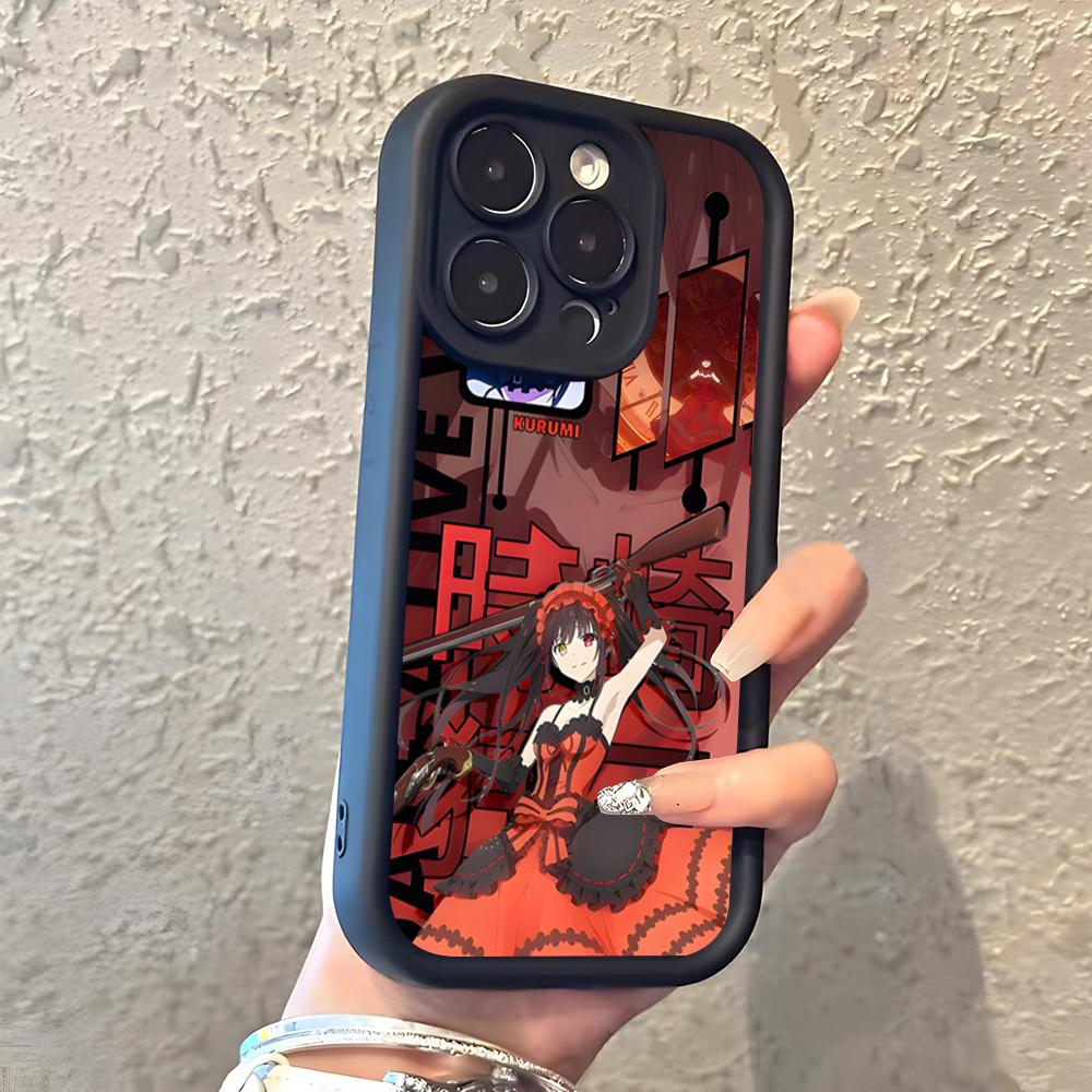 Anime Date A Live Tokisaki Kurumi Cute Phone Case For IPhone 17 Pro Max 16 15 14 Pro Max IPhone 13 Pro Max 11 Plus Silicone Cove