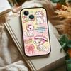 M-Marie Cat Cute Phone Case For IPhone 1716 15 14 13 Pro Max 11 12 Mini X Xs XR Black Silicone Cover
