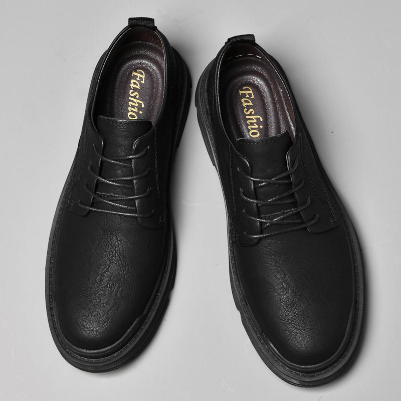 Klassiska Herrskor Casual Äkta Läder Herr Business Skor Snörskor Herr Oxfordskor Handgjorda Herr Klänningsskor Herr Flats