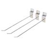 50PCS Slot Board Hook 20cm 3.3mm Aluminum Alloy Slat Wall Hanging Hook for Home Shopping Mall