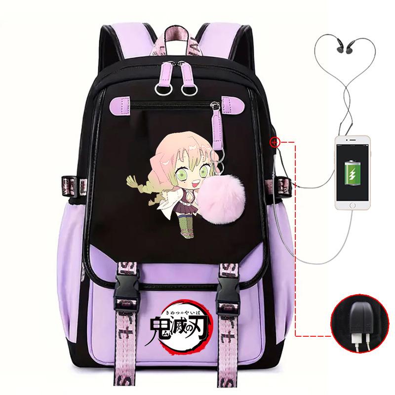 Demon slayer ghost extermination column student schoolbag junior high school student primary school student middle school student backpack