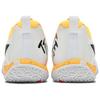 Li Ning Saga 2 Lite Rubber Cushioning, Wear Resistant Low Top Badminton Shoes Unisex White Yellow AYTT003-3
